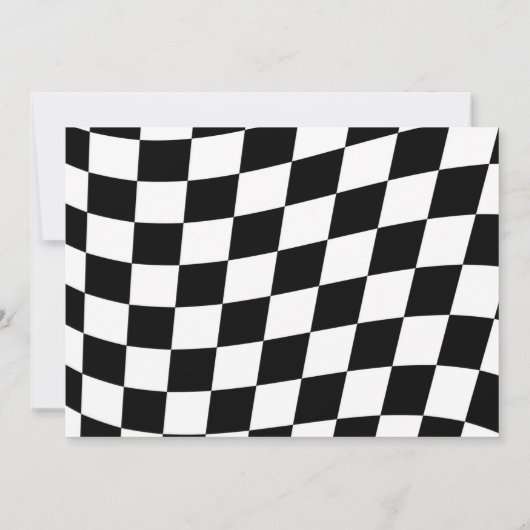  Fast One Racing Foto Verjaardagsuitnodiging Kaart (Achterkant)