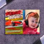 Fast One Racing met Afbeelding Invitation Kaart