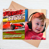 Fast One Racing met Afbeelding Invitation Kaart