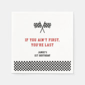 Fast One Racing Minimalist 1e verjaardag Servet (Voorkant)