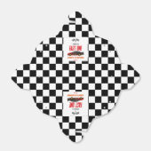 Fast One Red Flame Race Auto 1e Verjaardagsfeest Bedankdoosjes (Uitgevouwen)