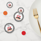 Fast One Red Flame Race Auto 1e Verjaardagsfeest Confetti (Groep)