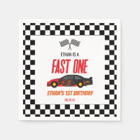 Fast One Red Flame Race Auto 1e Verjaardagsfeest