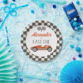 Fast One Red Race Car Birthday Paper-Borden Papieren Bordje (Feest)