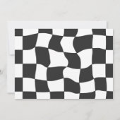 Fast One Red Race Car Boy 1e Verjaardagsfeestfoto Kaart (Achterkant)