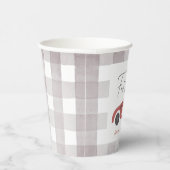 Fast One Red Race Car Boy 1st Birthday Papieren Bekers (Rechts)