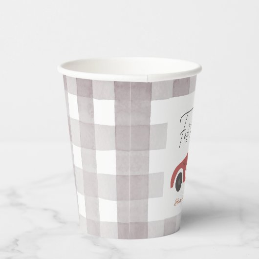 Fast One Red Race Car Boy 1st Birthday Papieren Bekers (Rechts)