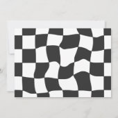 Fast One Red Race Car Boy 1st Birthday Party Kaart (Achterkant)