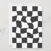 Fast One Red Race Car Boy 1st Birthday Party Kaart (Achterkant)