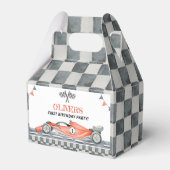 Fast One Red Racing Car Verjaardagsfeestje Favor B Bedankdoosjes (Achterkant)