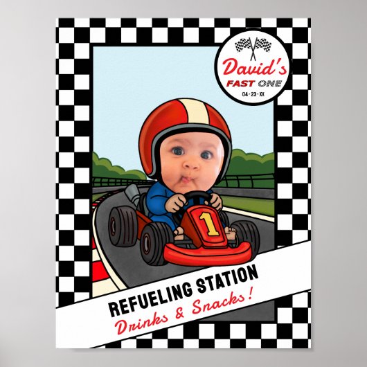 Fast ONE Refueling Station - Drinks and Snacks Poster (Voorkant)