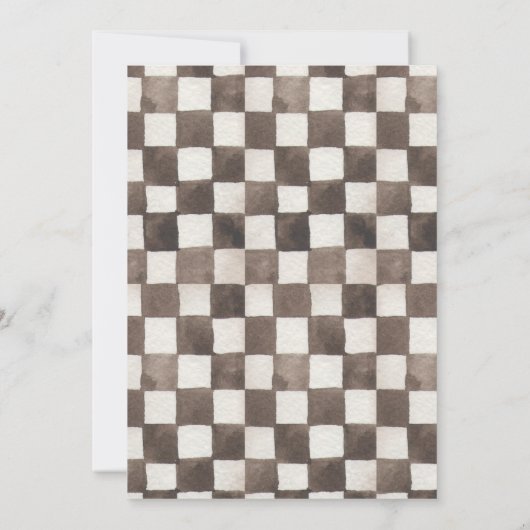 Fast One Retro Racing Car Uitnodiging (Achterkant)