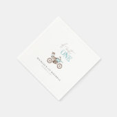 Fast ONE Schattige Dirt Bike Verjaardagsdagsservet Servet (Hoek)