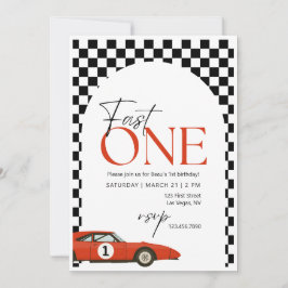 Fast One verjaardagsfeestuitnodiging Kaart