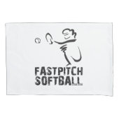 Fast Pitch Softball Pillow-Hoesje Kussensloop (Voorkant)