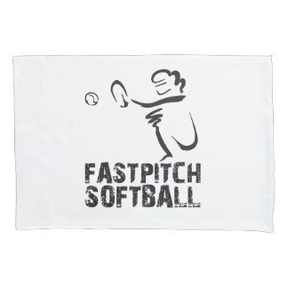 Fast Pitch Softball Pillow-Hoesje Kussensloop