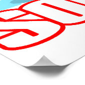 Fast Pitch Softball Silhouette Poster (Hoek)