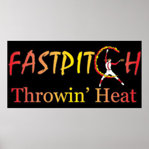 Fast Pitch Softball Versie 1 Poster
