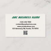 Fast Safe Moving Company Visitekaartje (Achterkant)