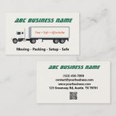 Fast Safe Moving Company Visitekaartje (Voorkant / Achterkant)