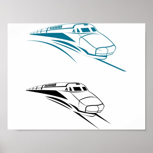 Fast Trains Poster (Voorkant)