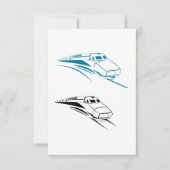 Fast Trains-uitnodigingen Kaart (Voorkant)