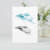 Fast Trains-uitnodigingen Kaart