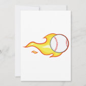 Fastball Flame Baseball Sports Kaart (Voorkant)