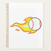 Fastball Flame Baseball Sports Planner (Voorkant)