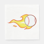 Fastball Flame Baseball Sports Servet (Voorkant)