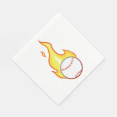 Fastball Flame Baseball Sports Servet (Hoek)
