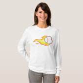 Fastball Flame Baseball Sports T-shirt (Voorkant volledig)
