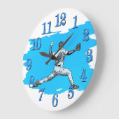Fastball Honkbal Pitcher Grote Klok (Hoek)