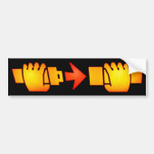 Fasten Seat Belt Sign Bumpersticker (Voorkant)