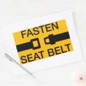 Fasten-veiligheidsgordel Rechthoekige Sticker (Envelop)