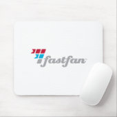 fastfan™ White Mousepad Muismat (Met muis)