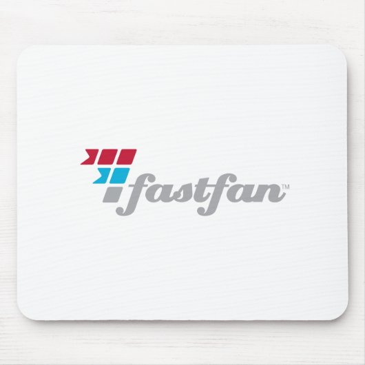 fastfan™ White Mousepad Muismat (Voorkant)