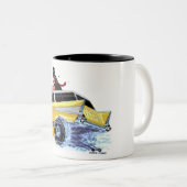 FASTFOOD 1956 Chevy GASSER Tweekleurige Koffiemok (Voorkant rechts)