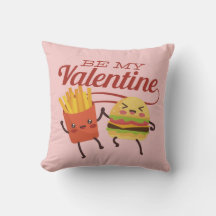 Fastfood Be My Valentijn Pink Fries Cheeseburger