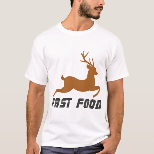 Fastfood: de originele drive-thru van de jager t-shirt (Voorkant)