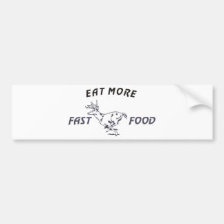 FASTFOOD_DEER BUMPERSTICKER