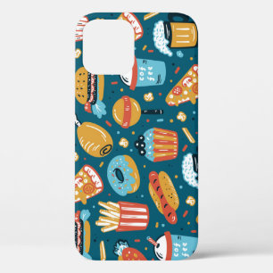 Fastfood pictogrammen: Doodles Case-Mate iPhone Case