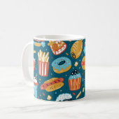 Fastfood pictogrammen: Doodles Koffiemok (Voorkant links)