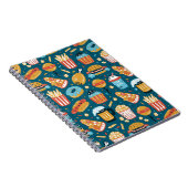 Fastfood pictogrammen: Doodles Notitieboek (Rechterzijde)