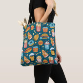 Fastfood pictogrammen:  Doodles Tote Bag (Dichtbij)