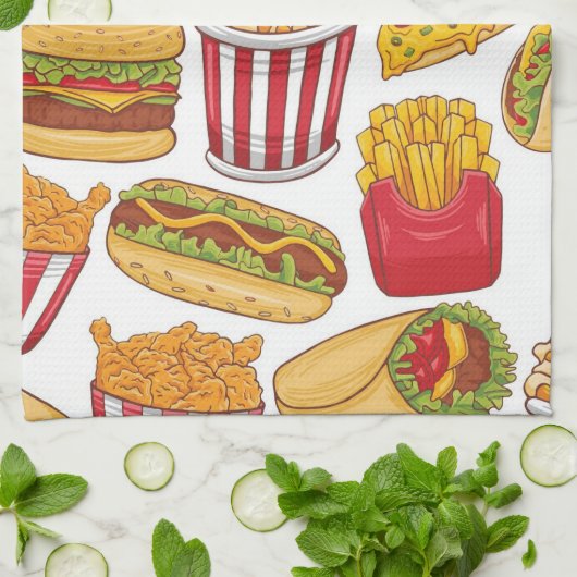 Fastfood Theedoek (Gevouwen)