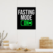 Fasting Mode On Food Fasting Switch On Poster (Keuken)