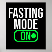 Fasting Mode On Food Fasting Switch On Poster (Voorkant)