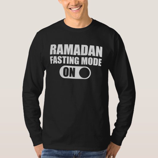 Fasting Mode On Ramadan Kareem Ramadan Mubarak Mon T-shirt (Voorkant)