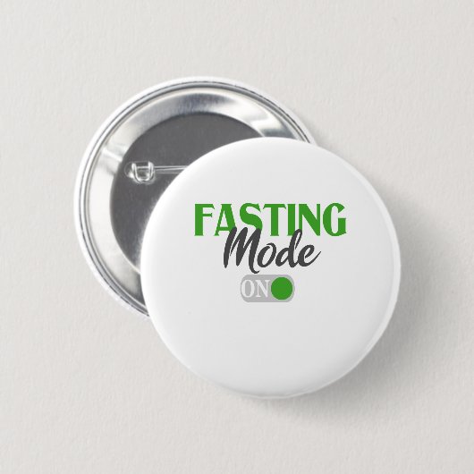 Fasting Mode op Funny Ramadan kareem Gift Ronde Button 5,7 Cm (Voorkant /achterkant)